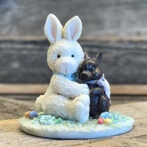 Vintage 1992 Enesco "Cream and Cocoa" Bunny Figurine - "Your'e Such A Sweetie"